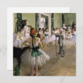 Edgar Degas - De dansklasse Bedankkaart (Voorkant / Achterkant)