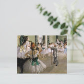 Edgar Degas - De dansklasse Briefkaart (Staand voorkant)