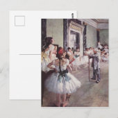 Edgar Degas de dansklasse Briefkaart (Voorkant / Achterkant)