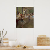 Edgar Degas | De dansklasse, c.1873-76 Poster (Keuken)