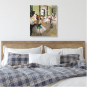 Edgar Degas - De dansklasse Canvas Afdruk (Insitu (Slaapkamer))
