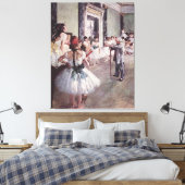 Edgar Degas de dansklasse Canvas Afdruk (Insitu (Slaapkamer))