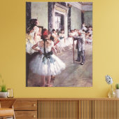 Edgar Degas de dansklasse Canvas Afdruk (Insitu (Woonkamer))