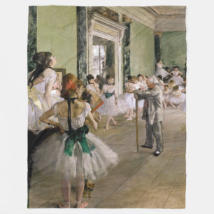 Edgar Degas - De dansklasse Fleece Deken