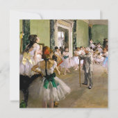 Edgar Degas de dansklasse Kaart (Voorkant)