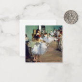 Edgar Degas - De dansklasse Notitiekaartje (Voorkant / Achterkant in situ)