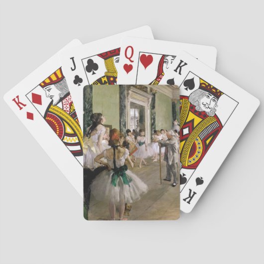 Edgar Degas - De dansklasse Pokerkaarten (Achterkant)