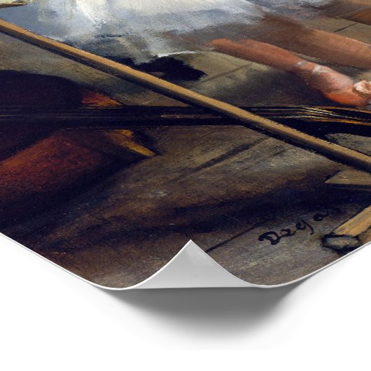 Edgar Degas - De dansklasse Poster (Hoek)