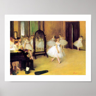 Edgar Degas De dansklasse Poster
