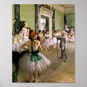 Edgar Degas de dansklasse Poster