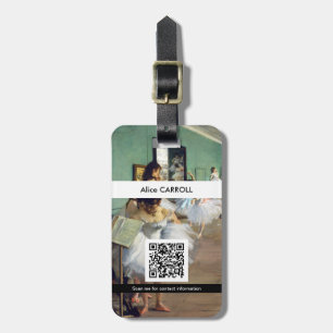 Edgar Degas - De dansklasse - QR-code Bagagelabel