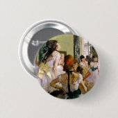 Edgar Degas de dansklasse Ronde Button 5,7 Cm (Voorkant /achterkant)
