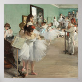 Edgar Degas De Dansklasse Schilderkunst Print (Voorkant)