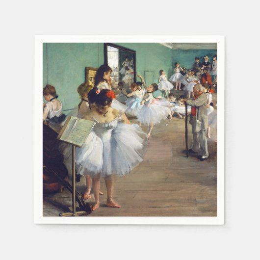 Edgar Degas - De dansklasse Servet (Voorkant)