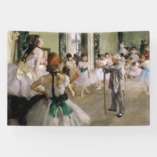 Edgar Degas - De dansklasse Spandoek (Horizontaal)