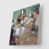 Edgar Degas - De dansklasse Vierkante Klok (Hoek)