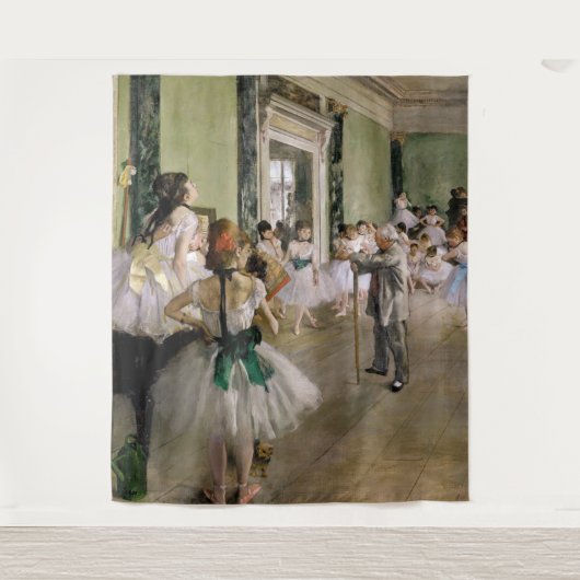 Edgar Degas - De dansklasse Wandkleed (Voorkant)