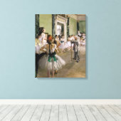 Edgar Degas - De Dansles Canvas Afdruk (Insitu (Houten vloer))