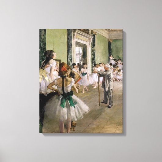 Edgar Degas - De Dansles Canvas Afdruk (Voorkant)