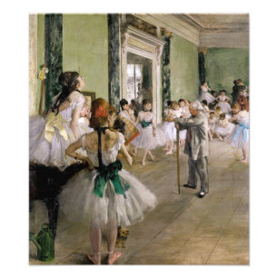 Edgar Degas - De Dansles Foto Afdruk
