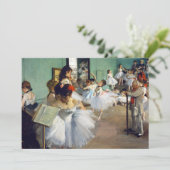 Edgar Degas - De dansles Kaart (Staand voorkant)