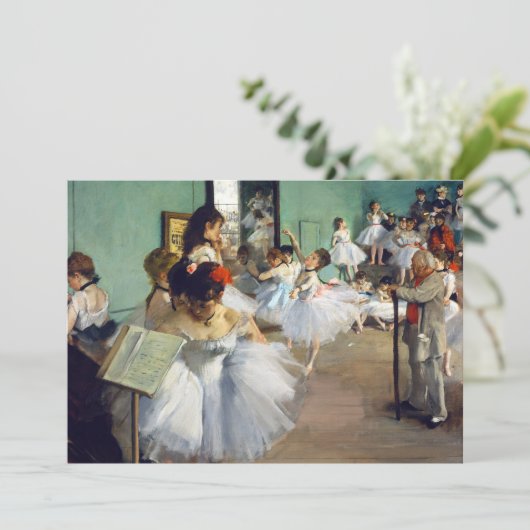 Edgar Degas - De dansles Kaart (Staand voorkant)