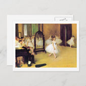 Edgar Degas | De dansles | Nieuw adres Aankondigingskaart (Voorkant / Achterkant)