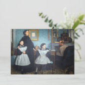 Edgar Degas - De familie Bellelli Bedankkaart (Staand voorkant)