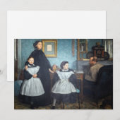 Edgar Degas - De familie Bellelli Bedankkaart (Voorkant / Achterkant)