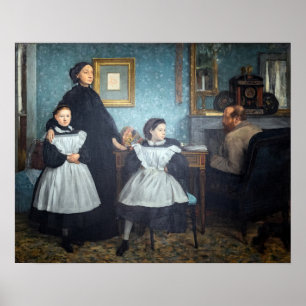Edgar Degas - De familie Bellelli Poster