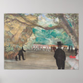 Edgar Degas de gordijndanserkunst Poster (Voorkant)