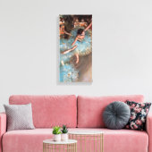 Edgar Degas - De Groenen dansen Canvas Afdruk (Insitu (Woonkamer))