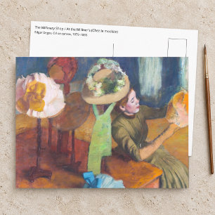 Edgar Degas - De Hoedenwinkel Briefkaart