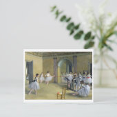 Edgar Degas | de Lounge van de Dans bij de Opera Briefkaart (Staand voorkant)