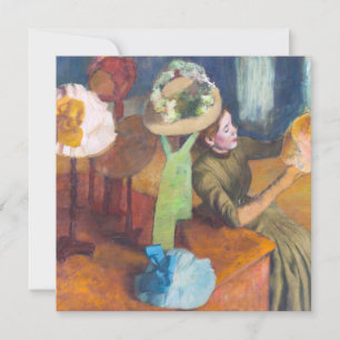 Edgar Degas - De Millinery Shop Bedankkaart