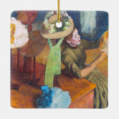 Edgar Degas - De Millinery Shop Keramisch Ornament (Achterkant)
