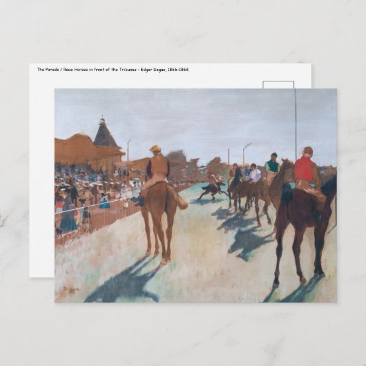 Edgar Degas - De Parade Briefkaart (Voorkant / Achterkant)