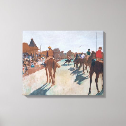 Edgar Degas - De Parade Canvas Afdruk (Voorkant)
