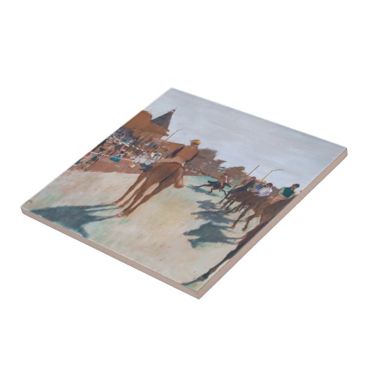 Edgar Degas - De parade Tegeltje (Zijkant)