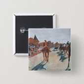 Edgar Degas - De parade Vierkante Button 5,1 Cm (Voorkant /achterkant)