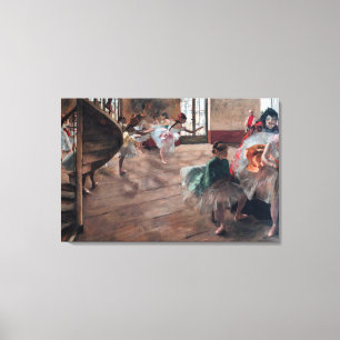 Edgar Degas - De repetitie Canvas Afdruk