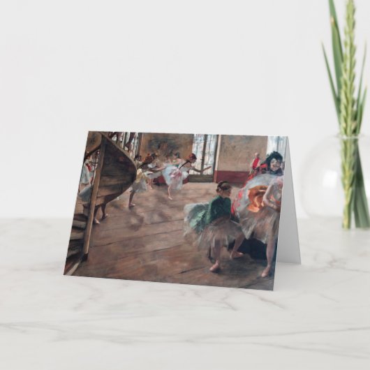 Edgar Degas - De repetitie Kaart (Voorkant)