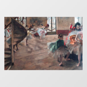 Edgar Degas - De repetitie Raamsticker