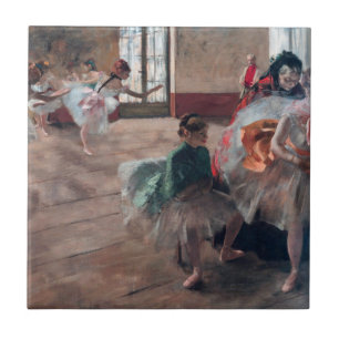 Edgar Degas - De repetitie Tegeltje