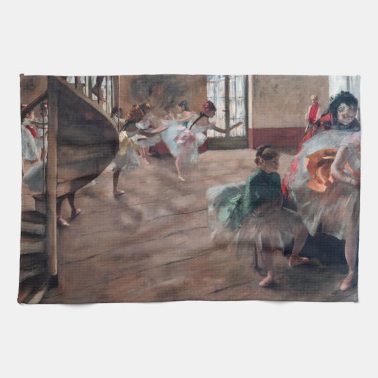 Edgar Degas - De repetitie Theedoek (Horizontaal)
