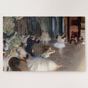 Edgar Degas - De repetitie van het ballet op het p Legpuzzel