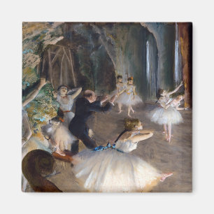 Edgar Degas - De repetitie van het ballet op het p Magneet