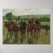 Edgar Degas de Riders Horses Art Poster (Voorkant)