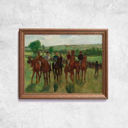 Edgar Degas de Riders Horses Art Poster