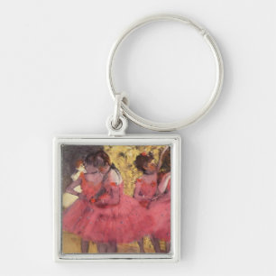 Edgar Degas de roze danseres Sleutelhanger